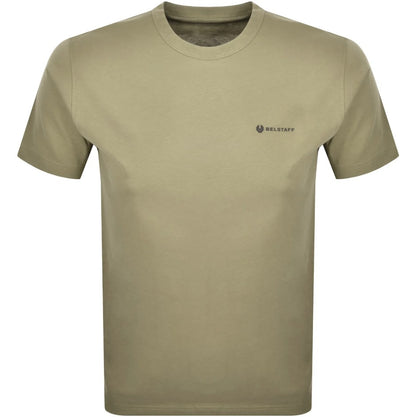 BELSTAFF 3 PACK COTTON SQUAD T-SHIRTS WHITE/FATIGUE GREEN/OLD SILVER HEATHER NEW