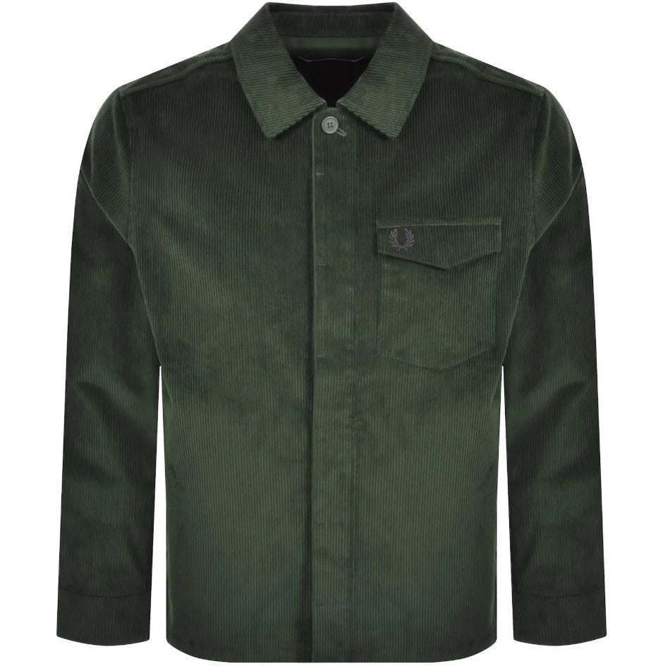 FRED PERRY CORDUROY OVERSHIRT JACKET COURT GREEN XL RRP £160 BNWT