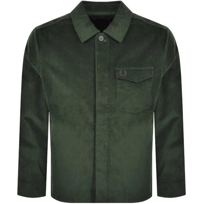 FRED PERRY CORDUROY OVERSHIRT JACKET COURT GREEN XL RRP £160 BNWT
