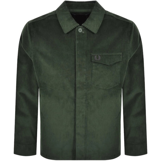 FRED PERRY CORDUROY OVERSHIRT JACKET COURT GREEN XL RRP £160 BNWT
