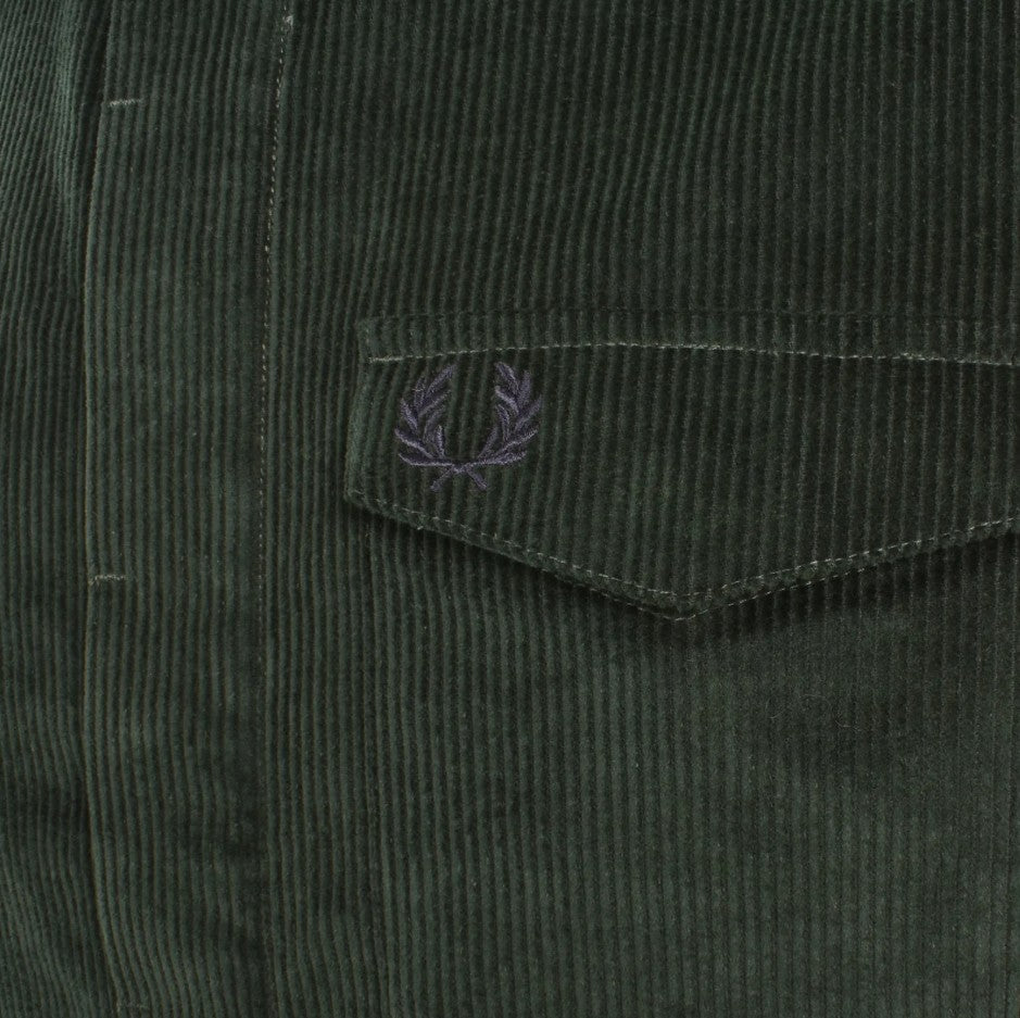 FRED PERRY CORDUROY OVERSHIRT JACKET COURT GREEN XL RRP £160 BNWT