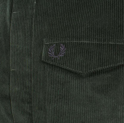 FRED PERRY CORDUROY OVERSHIRT JACKET COURT GREEN XL RRP £160 BNWT