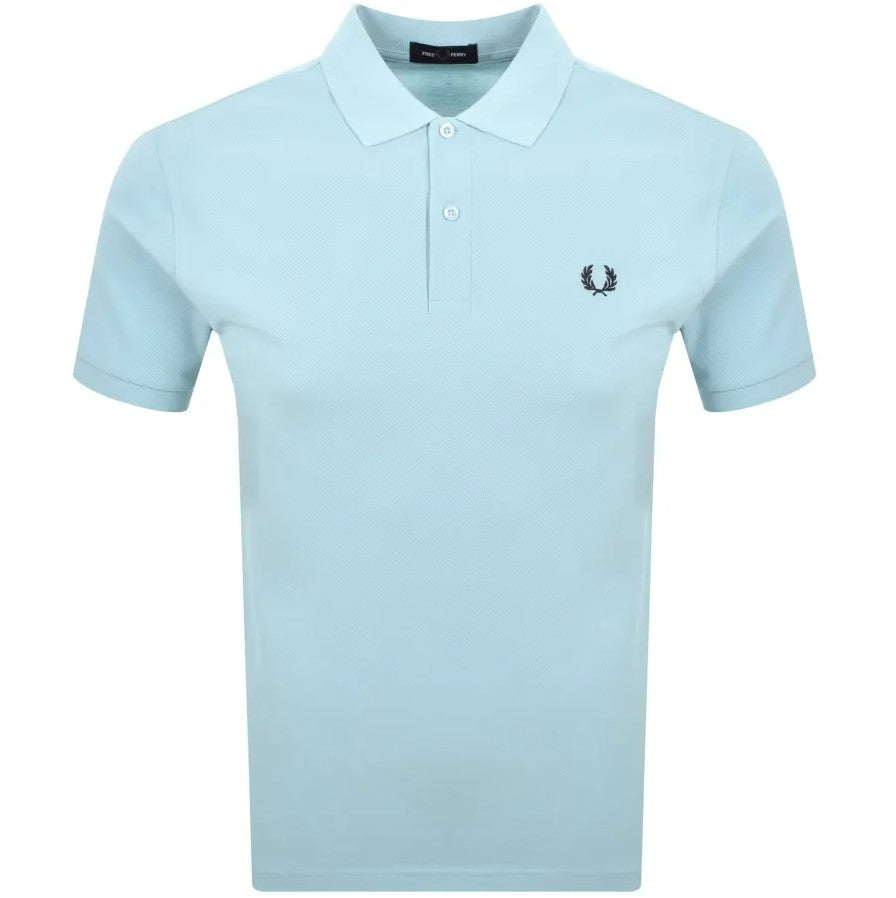 FRED PERRY PIQUE COTTON POLO SHIRT BALLBOY BLUE/DARK AIRFORCE 3XL RRP £80 BNWT