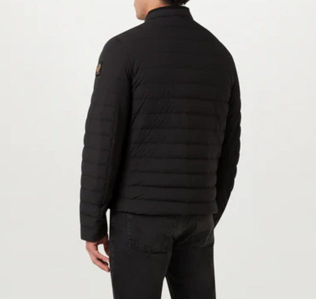 BELSTAFF CHASSIS DOWN PUFFA BOMBER JACKET BLACK UK46 3XL RRP £350 BNWT