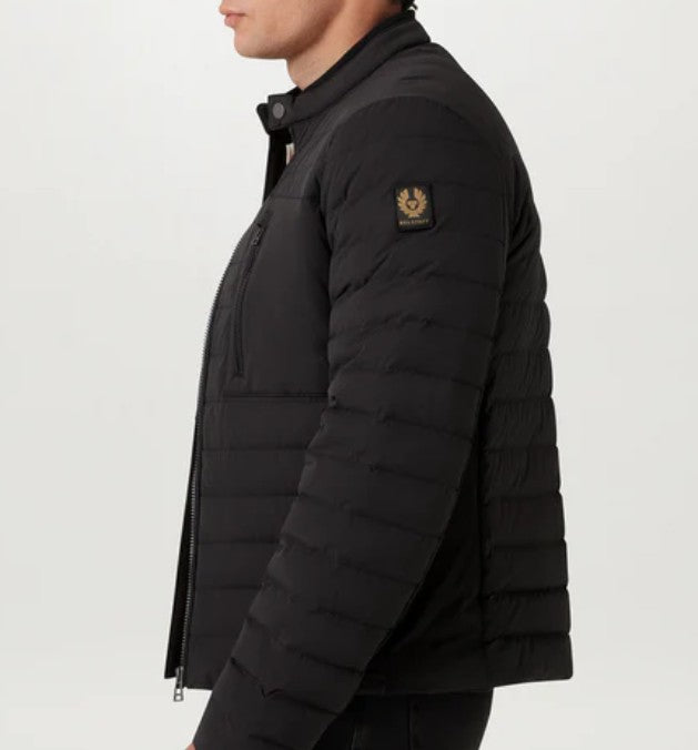 BELSTAFF CHASSIS DOWN PUFFA BOMBER JACKET BLACK UK46 3XL RRP £350 BNWT