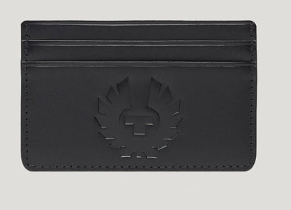 BELSTAFF WHEATLE ITALIAN LEATHER CARD HOLDER WALLET BLACK RRP £75 NEW IN BOX