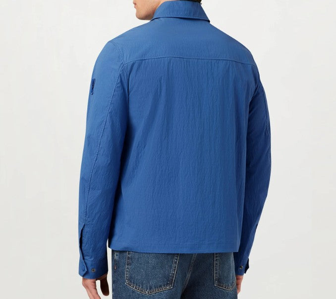 BELSTAFF CARGO TECHNICAL COTTON BLEND OVERSHIRT MARINE BLUE RRP £195 BNWT