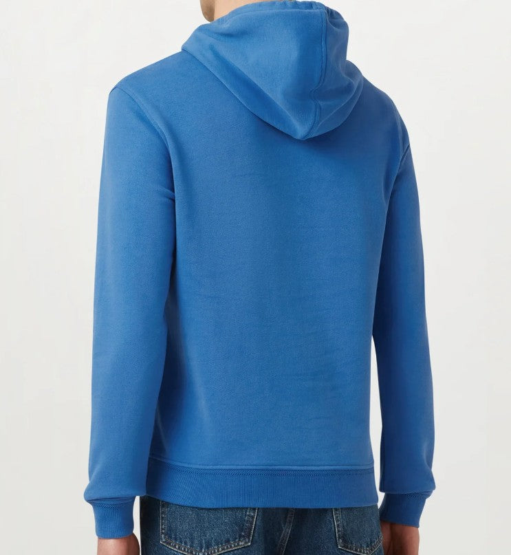 BELSTAFF COTTON FLEECE HOODED SWEATSHIRT HOODIE MARINE BLUE L RRP £150 BNWT
