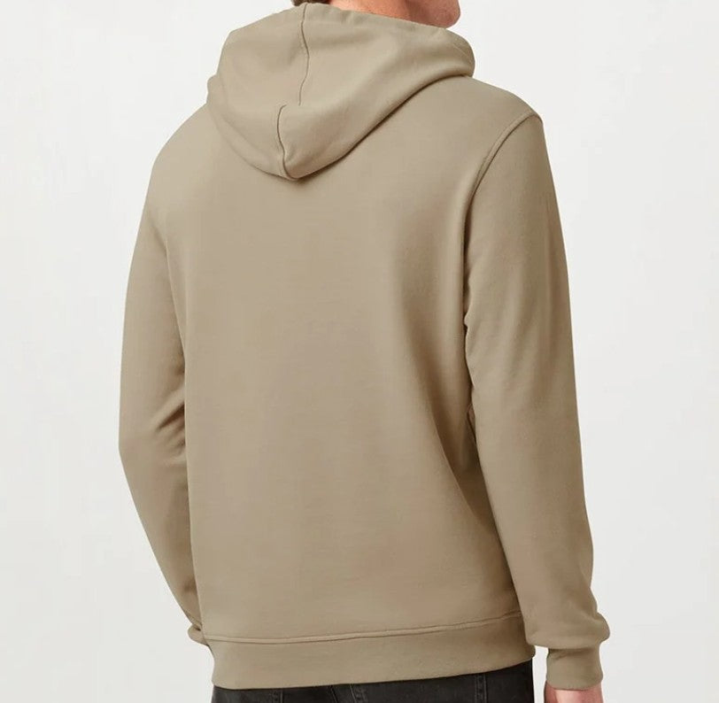 BELSTAFF LOGO HOODIE COTTON FLEECE HOODED SWEATSHIRT DARK SAND RRP £150 BNWT