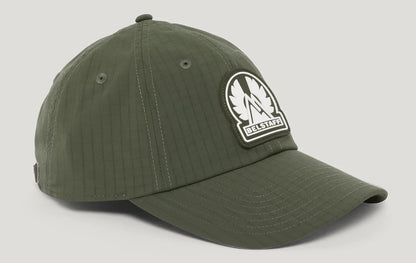 BELSTAFF MOUNTAIN LOGO RIPSTOP POLYESTER BASEBALL FADED OLIVE INK RRP £55 BNWT