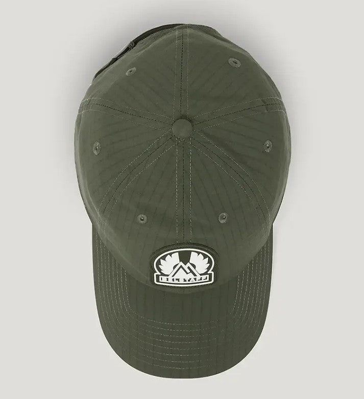 BELSTAFF MOUNTAIN LOGO RIPSTOP POLYESTER BASEBALL FADED OLIVE INK RRP £55 BNWT