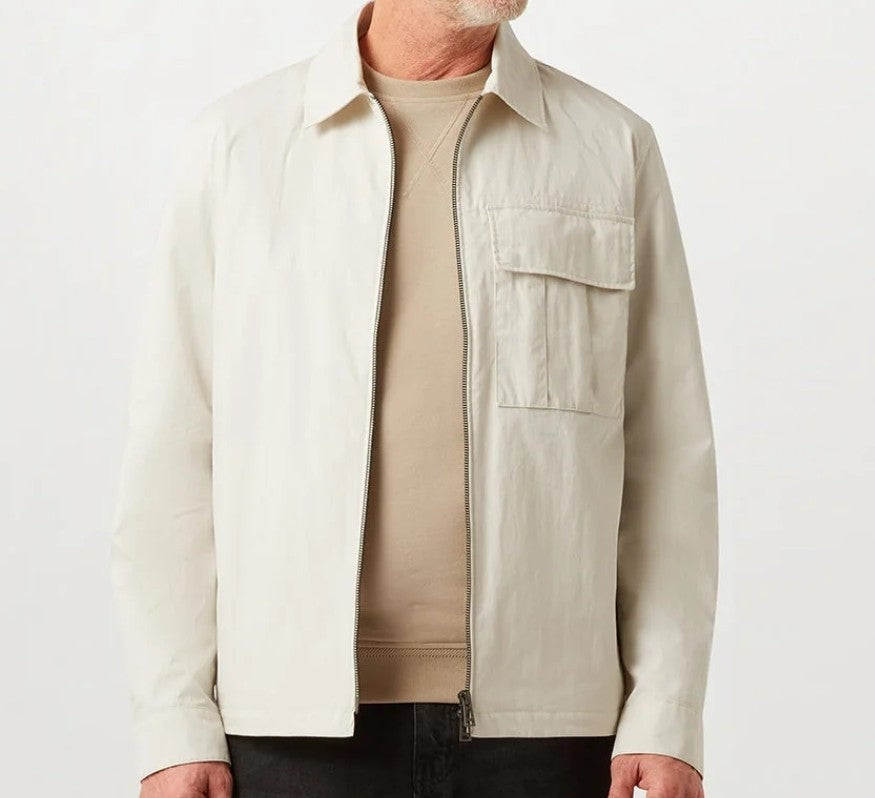 BELSTAFF CARGO TECHNICAL COTTON BLEND OVERSHIRT SILVER BIRCH RRP £195 BNWT