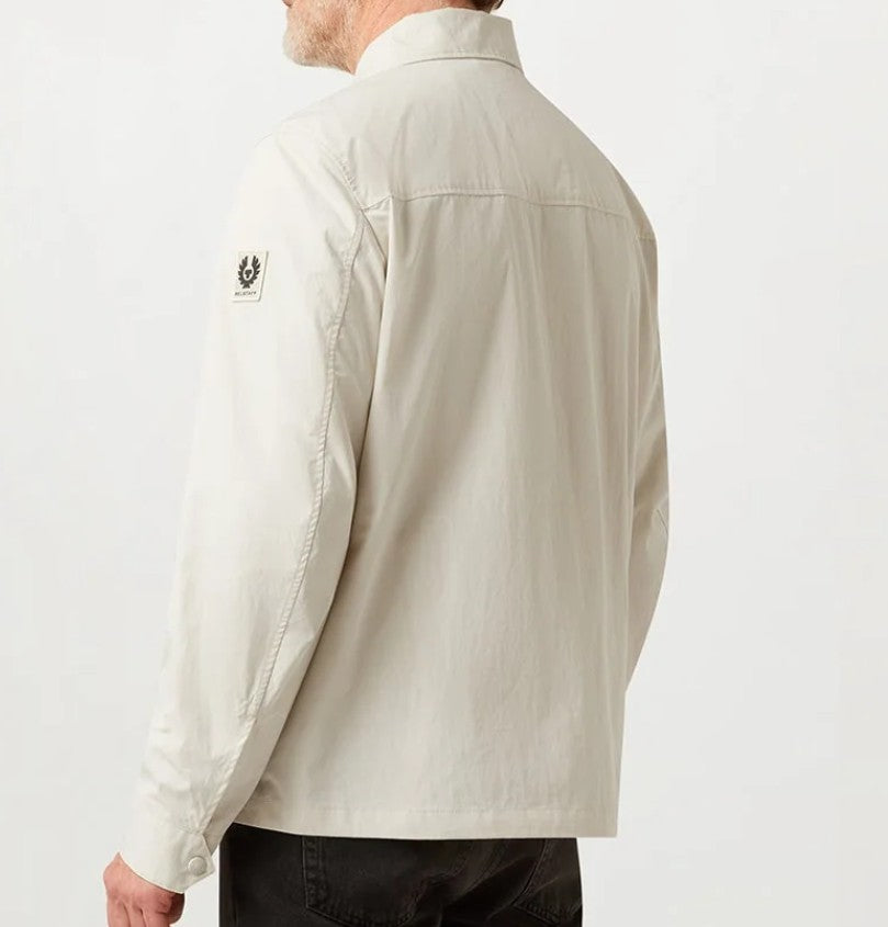 BELSTAFF CARGO TECHNICAL COTTON BLEND OVERSHIRT SILVER BIRCH RRP £195 BNWT
