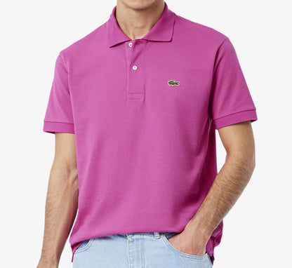 LACOSTE CLASSIC L1212 PIQUE COTTON POLO SHIRT ROSE MAGENTA RRP £95 BNWT