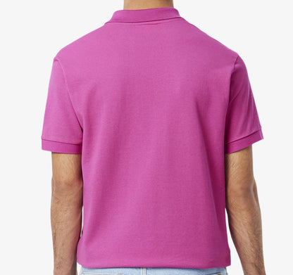 LACOSTE CLASSIC L1212 PIQUE COTTON POLO SHIRT ROSE MAGENTA RRP £95 BNWT