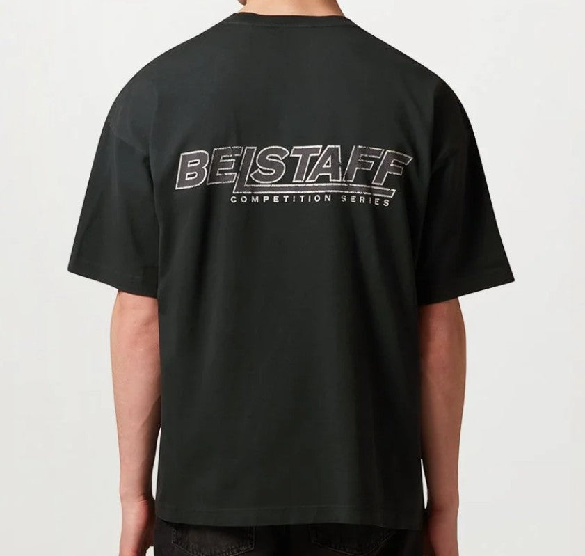 BELSTAFF COMPETITION MOMENTUM COTTON T-SHIRT FADED BLACK XL RRP £85 BNWT