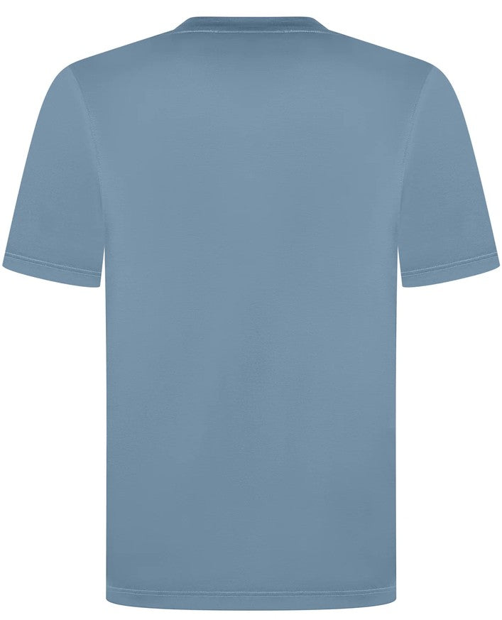CP COMPANY BOX LOGO COTTON T-SHIRT BLUE MEDIUM RRP £100 BNWT