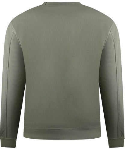 C.P. COMPANY LENS LIGHTWEIGHT COTTON FLEECE SWEATSHIRT KHAKI L RRP £200 BNWT