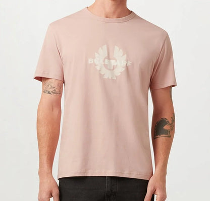 BELSTAFF SURFACE COTTON T-SHIRT DUSK PINK RRP £65 BNWT