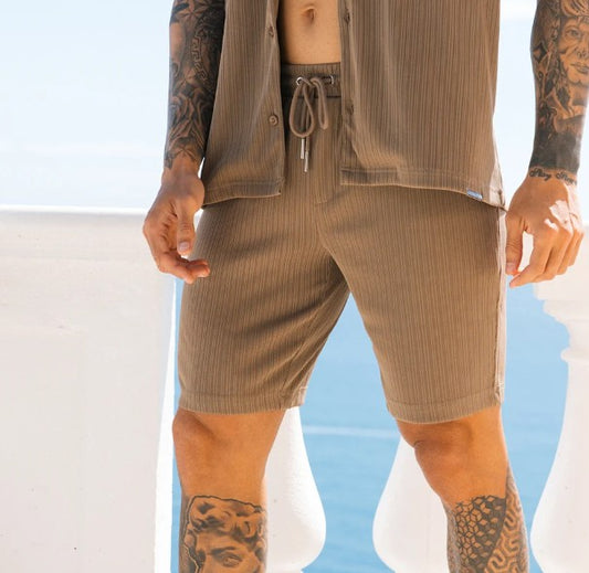 MAUVAIS RIVIERA DRAWSTRING SHORTS CHAMPAGNE RRP £40 BNWT