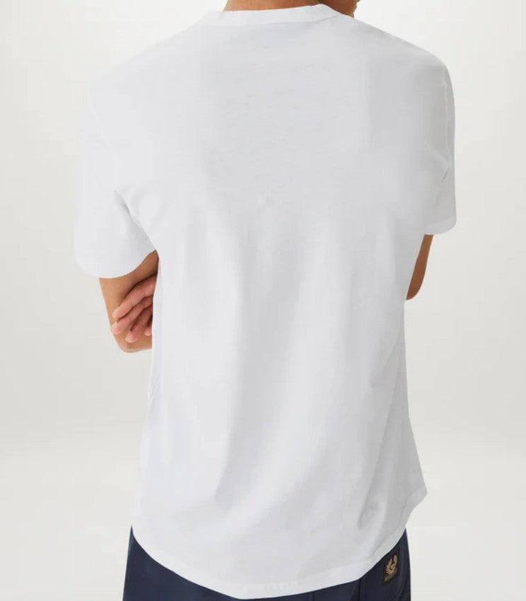 BELSTAFF PHOENIX PATCH COTTON T-SHIRT WHITE 2XL RRP £60 BNWT