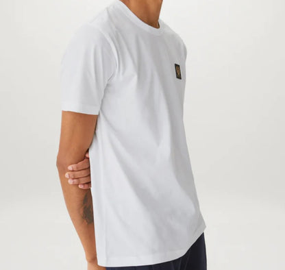 BELSTAFF PHOENIX PATCH COTTON T-SHIRT WHITE 2XL RRP £60 BNWT