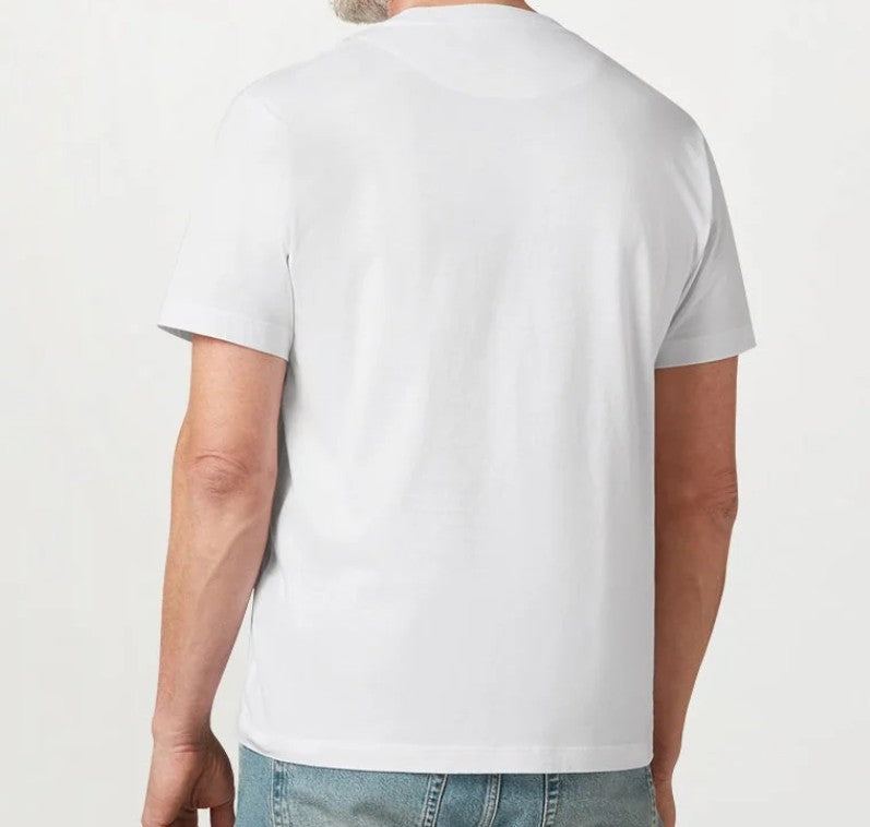 BELSTAFF STEEL MERCERISED COTTON T-SHIRT WHITE RRP £70 BNWT