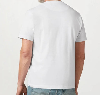 BELSTAFF STEEL MERCERISED COTTON T-SHIRT WHITE RRP £70 BNWT