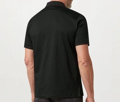 BELSTAFF STEEL MERCERISED COTTON PATCH POLO SHIRT BLACK RRP £110 BNWT