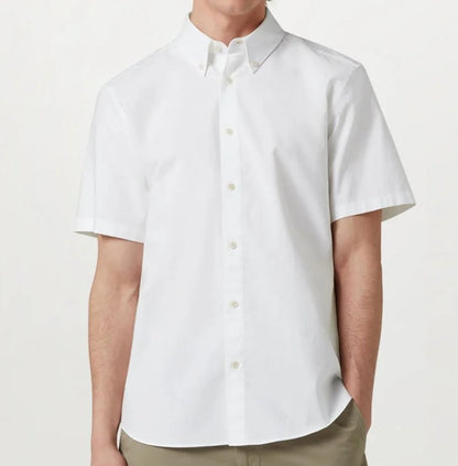 BELSTAFF STREET SHORT SLEEVE COTTON SHIRT WHITE RRP £120 BNWT