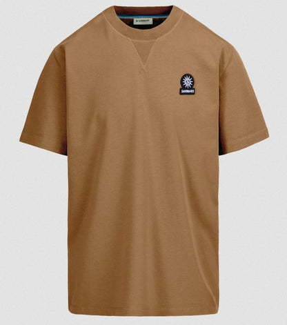 SANDBANKS DOUBLE JERSEY COLLEGIATE COTTON T-SHIRT LIGHT BROWN 3XL RRP £95 BNWT