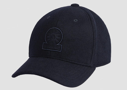 SANDBANKS WOOL CLASSIC 6 PANEL BASEBALL CAP NAVY BLUE ONE SIZE RRP £105 BNWT