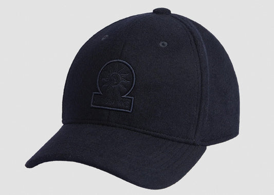SANDBANKS WOOL CLASSIC 6 PANEL BASEBALL CAP NAVY BLUE ONE SIZE RRP £105 BNWT
