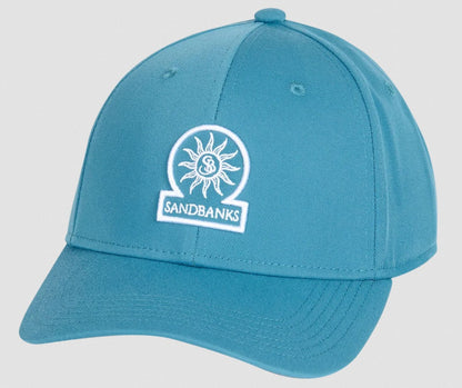 SANDBANKS CLASSIC 6 PANEL BASEBALL CAP TEAL BLUE ONE SIZE RRP £90 BNWT