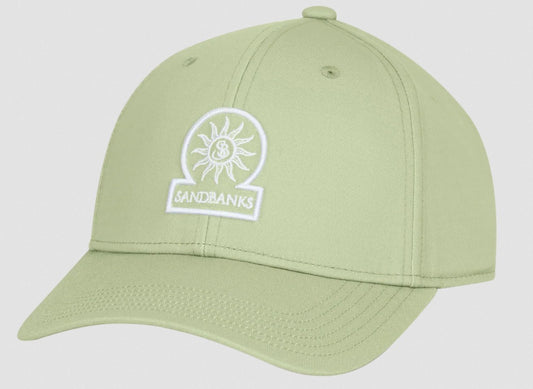 SANDBANKS CLASSIC 6 PANEL BASEBALL CAP SAGE GREEN ONE SIZE RRP £90 BNWT