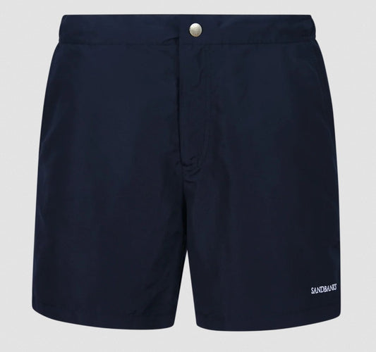 SANDBANKS SIDE STRIPE SWIM SHORTS NAVY BLUE LARGE RRP £135 BNWT