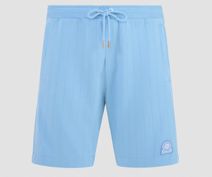 SANDBANKS PANEL PIPED VISCOSE BLEND SHORTS DUSTY BLUE SIZE 2XL RRP £125 BNWT