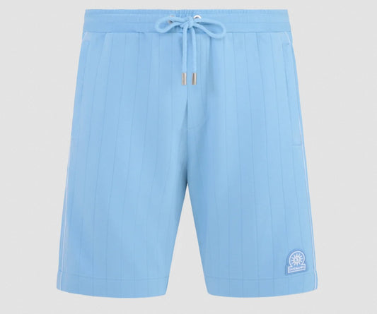 SANDBANKS PANEL PIPED VISCOSE BLEND SHORTS DUSTY BLUE SIZE 2XL RRP £125 BNWT