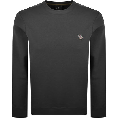 PAUL SMITH PS ZEBRA LOGO CREW NECK SWEATSHIRT DARK GREY (76A) RRP £125 NEW