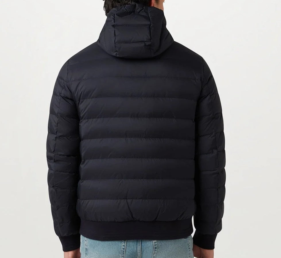 BELSTAFF CONTROL DOWN PUFFA HOODED BOMBER JACKET DARK INK UK54 2XL RRP £350 BNWT