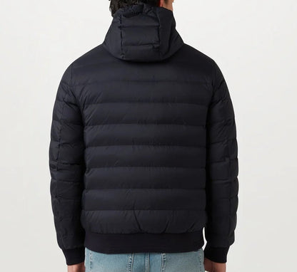 BELSTAFF CONTROL DOWN PUFFA HOODED BOMBER JACKET DARK INK UK54 2XL RRP £350 BNWT