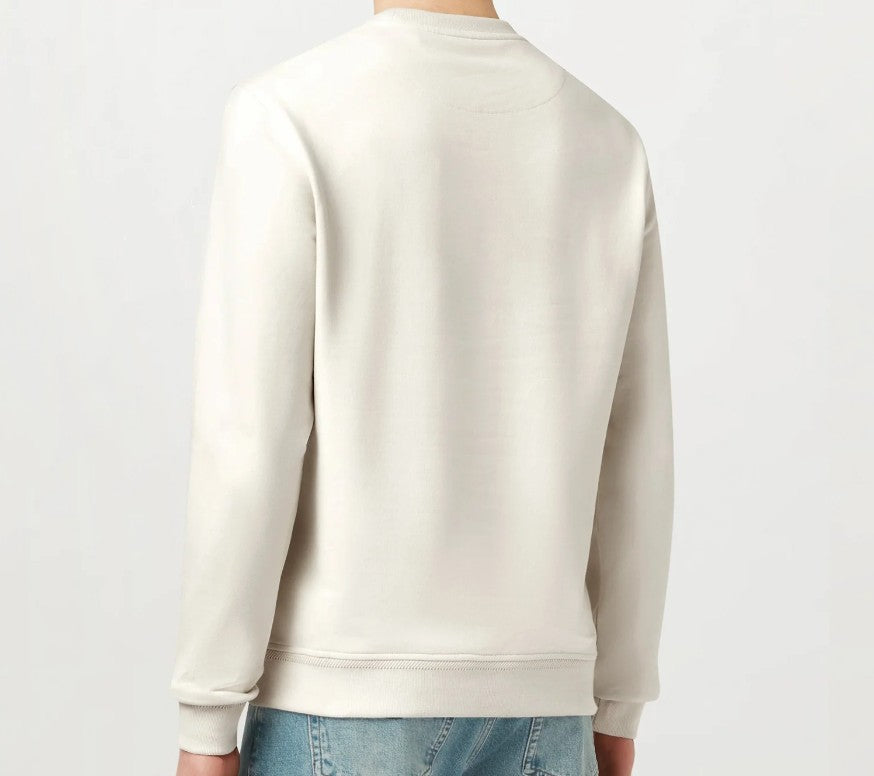 BELSTAFF PHOENIX PATCH COTTON FLEECE SWEATSHIRT SILVER BIRCH XL RRP £135 BNWT