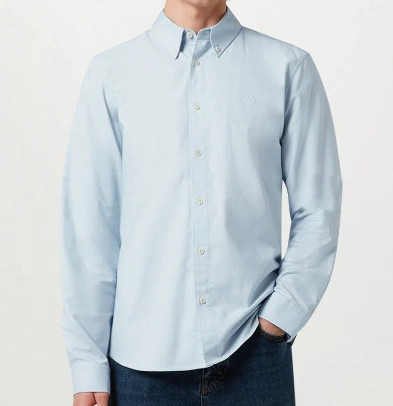 BELSTAFF STREET LONG SLEEVE COTTON SHIRT SKY BLUE 3XL RRP £130 BNWT