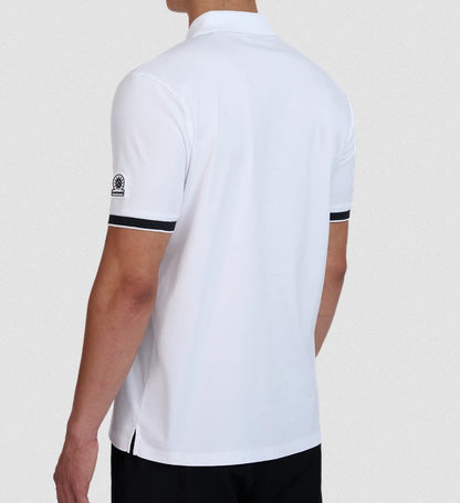 SANDBANKS SILICONE ZIP INTERLOCK COTTON POLO SHIRT WHITE 4XL RRP £150 BNWT