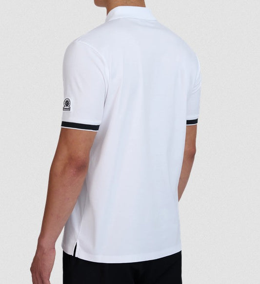 SANDBANKS SILICONE ZIP INTERLOCK COTTON POLO SHIRT WHITE 4XL RRP £150 BNWT