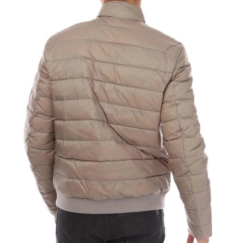 BELSTAFF CIRCUIT DOWN PUFFA BOMBER JACKET TONAL CHROME GREY RRP £350 BNWT