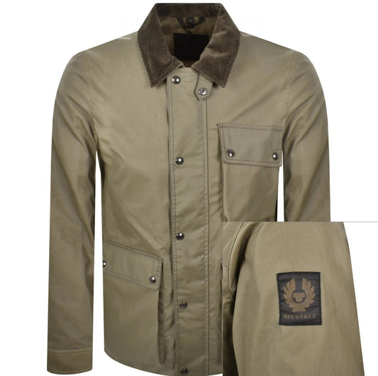 BELSTAFF INCLINE WAXED COTTON FIELD JACKET FATIGUE GREEN UK42 XL RRP £395 BNWT