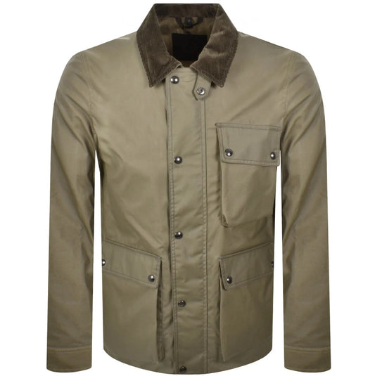 BELSTAFF INCLINE WAXED COTTON FIELD JACKET FATIGUE GREEN UK42 XL RRP £395 BNWT