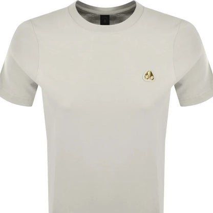 MOOSE KNUCKLES CRESCENT GOLD SERIES COTTON T-SHIRT BEIGE RRP £124 BNWT