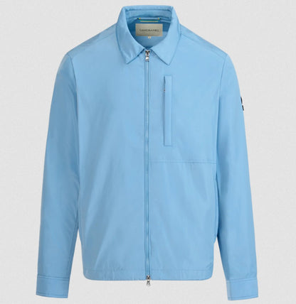 SANDBANKS UTILITY ZIP UP POLYESTER OVERSHIRT JACKET DUSTY BLUE XL RRP £295 BNWT